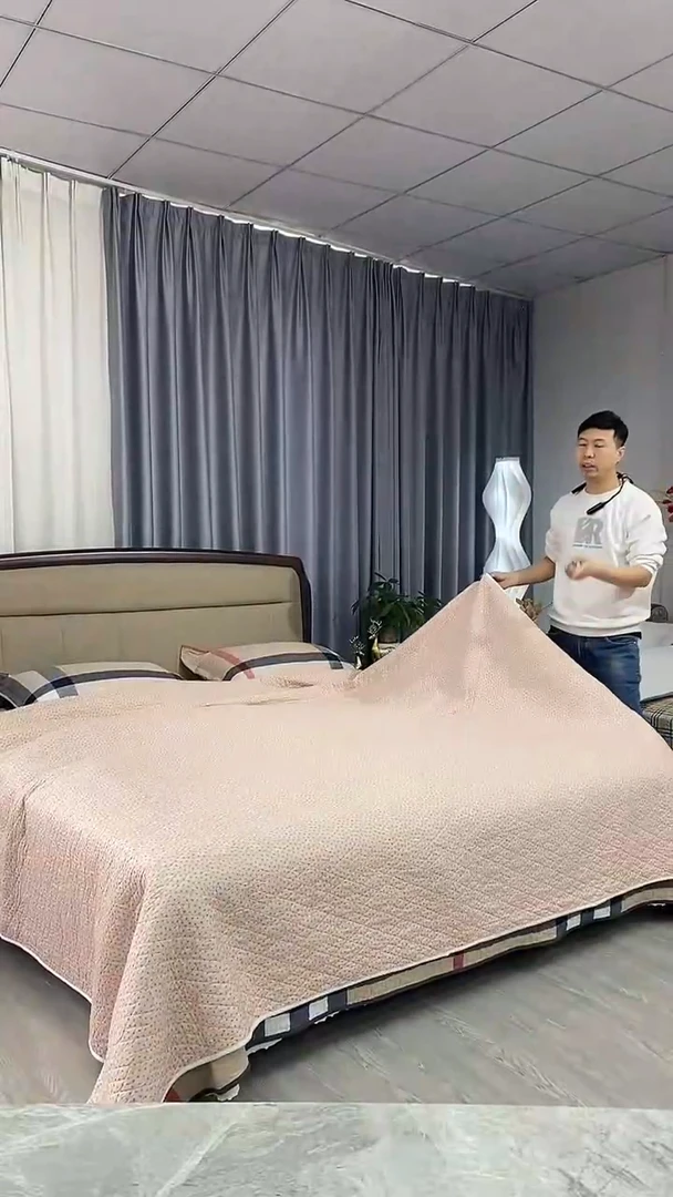 棉粉烟雨三件套推荐贡缎230*250