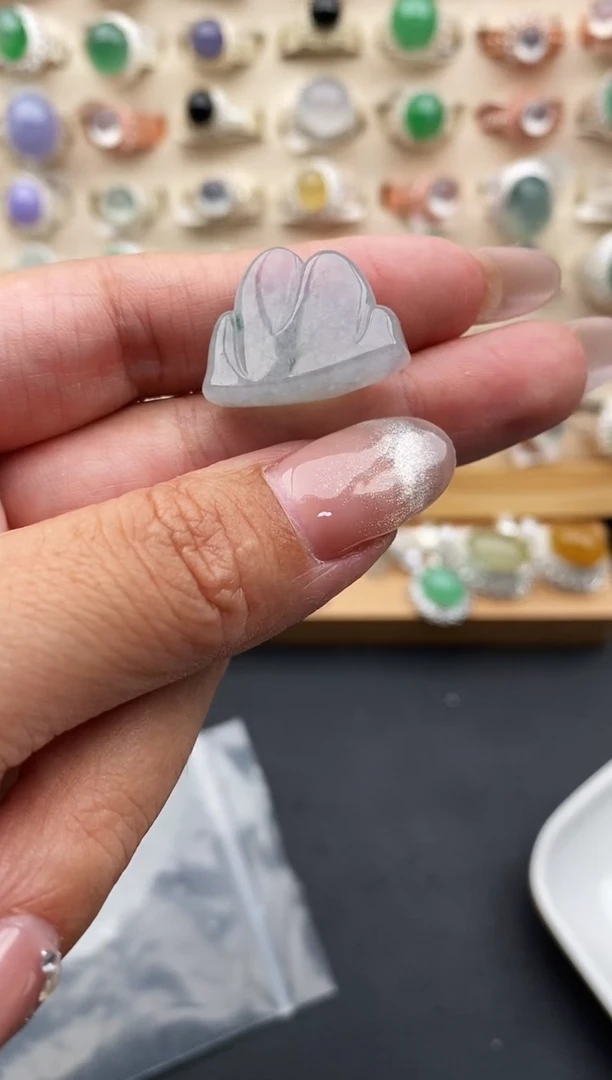 裸石翡翠苓*玖缅甸天然A货翡翠22   6-