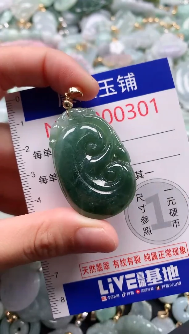 翡翠未镶嵌吊坠(不含链)301