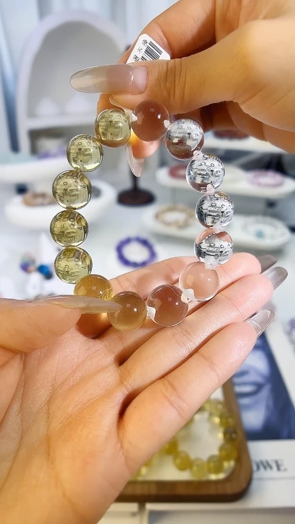 未镶嵌手串水晶白黄多样性发其一