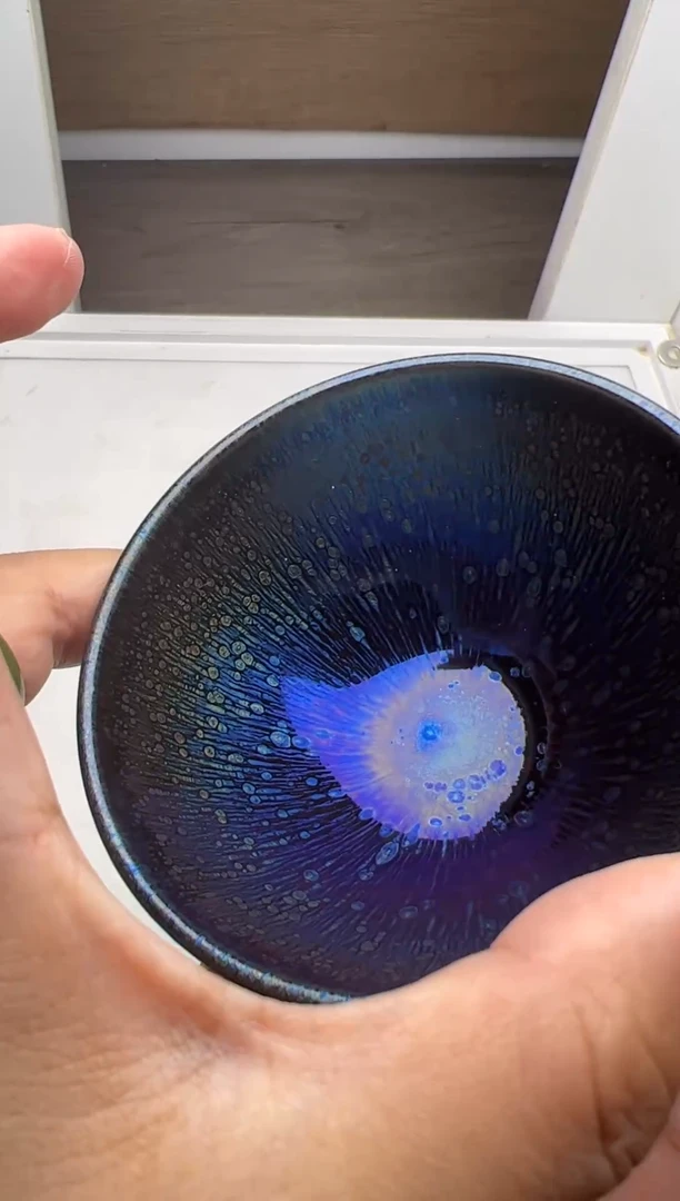 茶盏建窑建盏 杨飞曜变