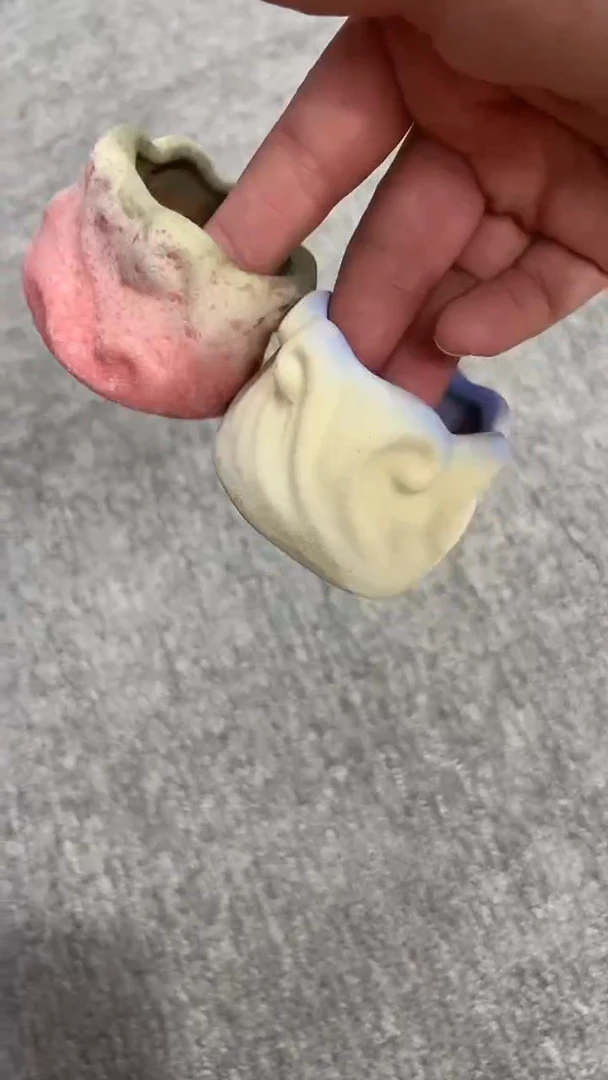 麦饭石粗陶多肉花盆两个