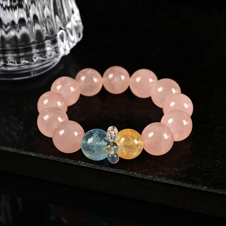 海屿粉光水晶多宝手串（多样性发货） JFJD901459