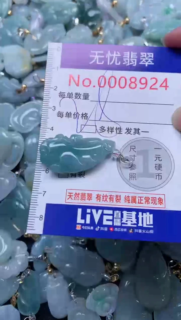 颈饰未镶嵌翡翠8924