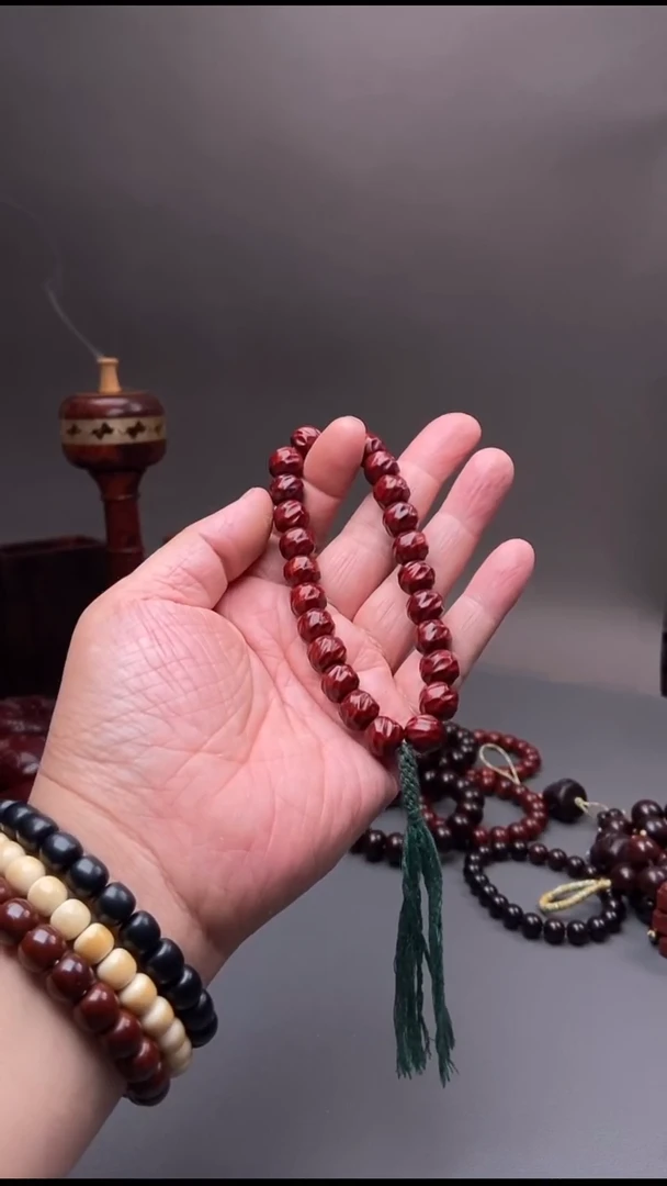 小叶紫檀手工雕刻无相10x11-24颗