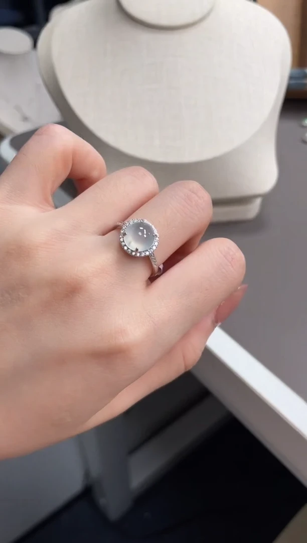 翡翠戒指银S925镶嵌11111111