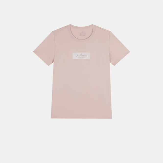 361度女装2024秋季字母透气运动衫圆领短袖T恤562434114