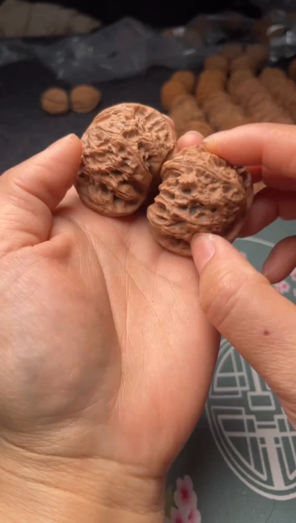 把件文玩核桃w159  平顶   44尺