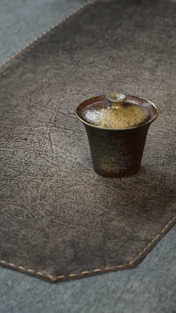 【闪购商品】紫砂茶宠柴烧盖碗