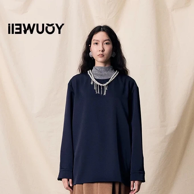 【顾文婷推荐】YOUWEI有尾25 珠链拱针长袖上衣 Y2225406