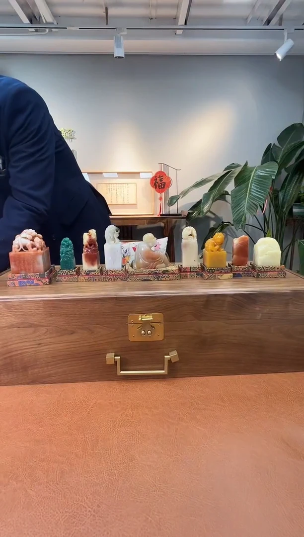 【闪购商品】寿山石印石篆刻定风波SY40467九方一套拆单一