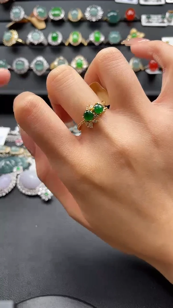 【闪购商品】翡翠戒指银S925镶嵌4764554