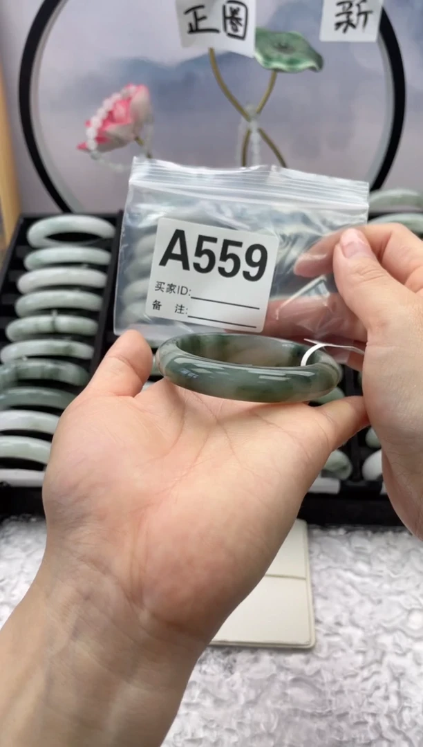 石英质玉（天山翠）手镯未镶嵌559