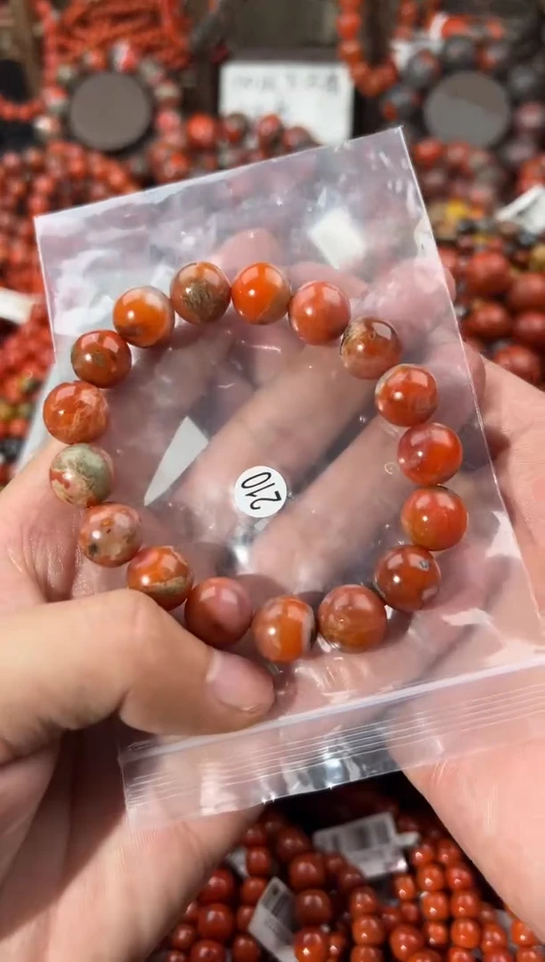 南红玛瑙手串未镶嵌12
