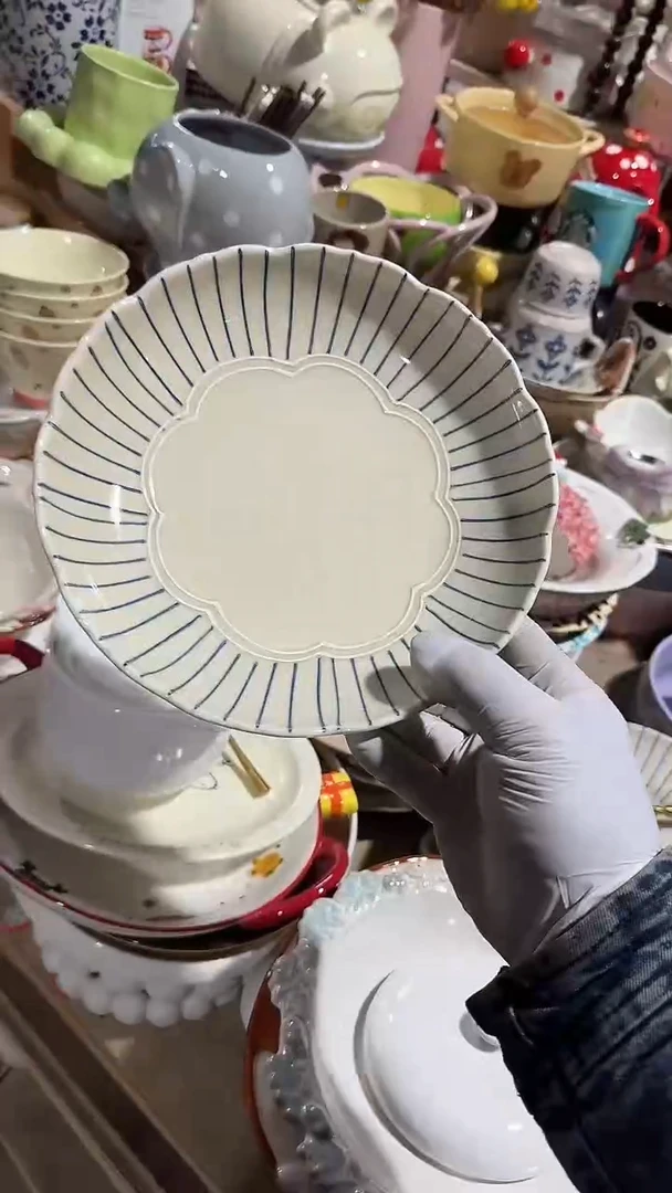 陶瓷8英寸深盘 微瑕凑满20元包邮