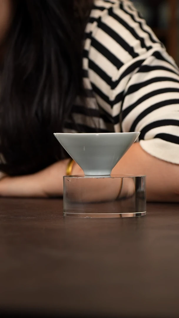 杯景德镇九段烧斗笠杯