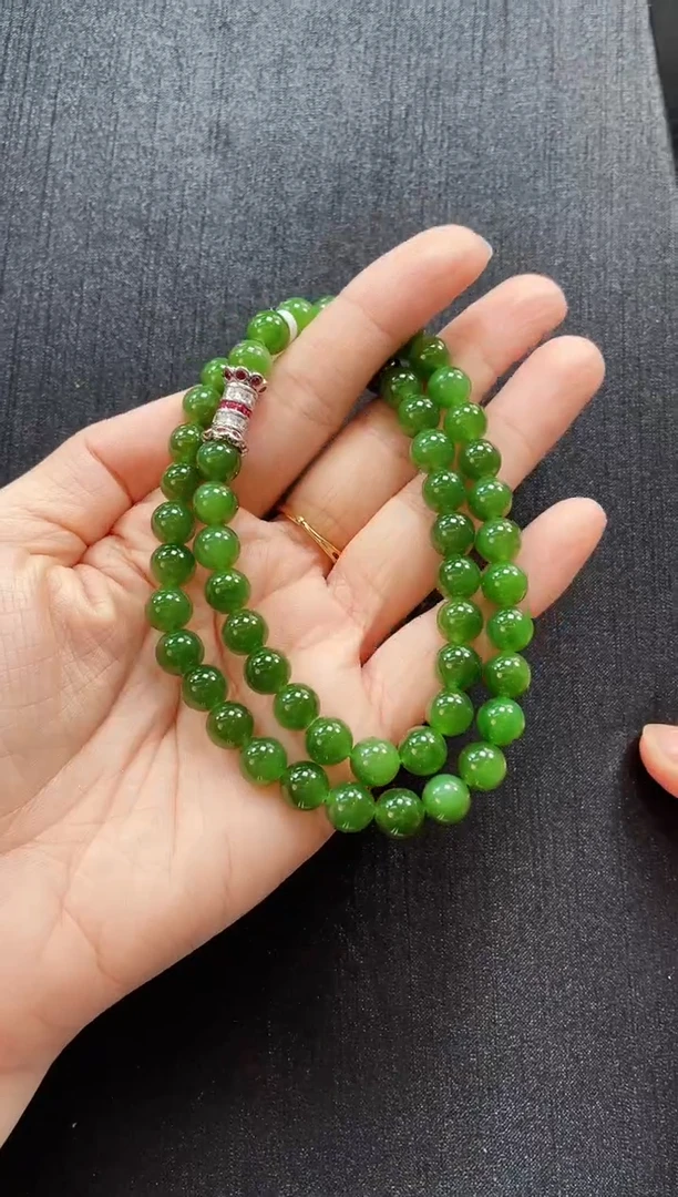 和田玉未镶嵌项链多样性发一