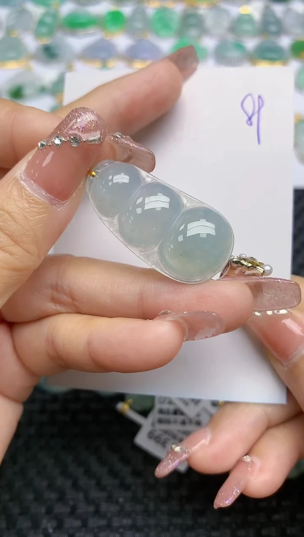 【闪购商品】翡翠颈饰18K金镶嵌天然A货翡翠 89