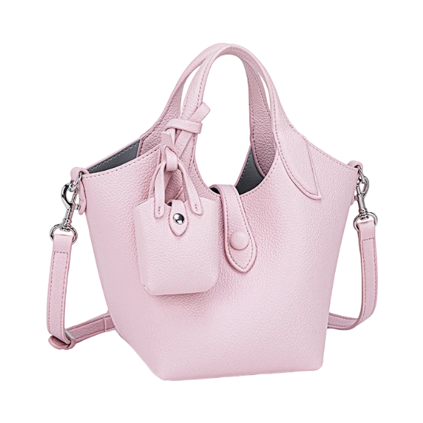 【云云甄选】QYX-81498-樱花粉-27*14*19轻奢时尚女士单肩斜挎包