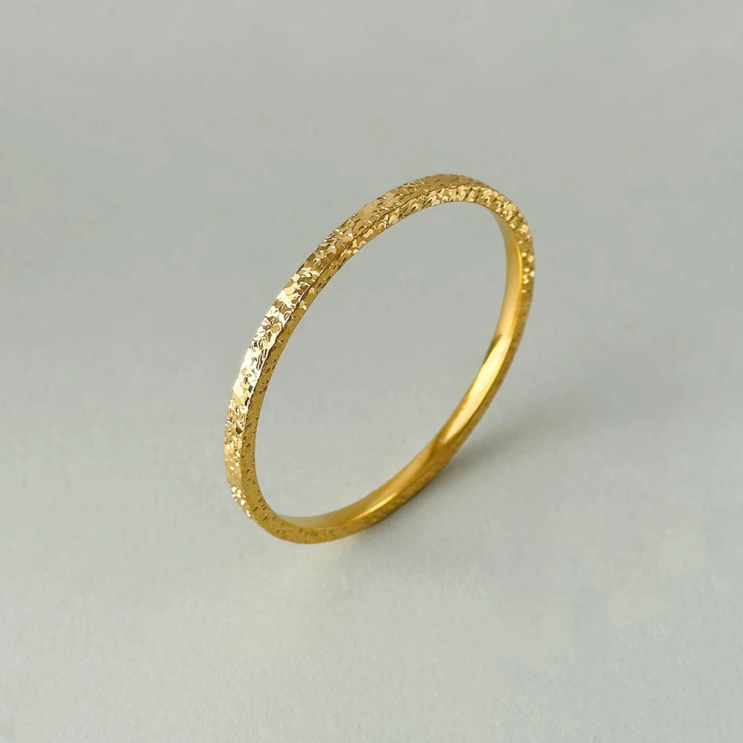 足银手镯 足银百搭气质经典时尚精美三面碎冰冰闭口手镯礼物简约