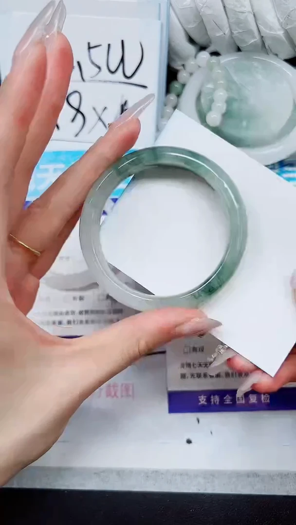 【闪购商品】石英质玉手镯合金A268-53`54`