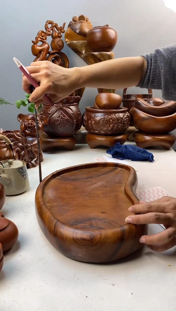 香樟木A36加厚随型干泡/尺寸42*25*7