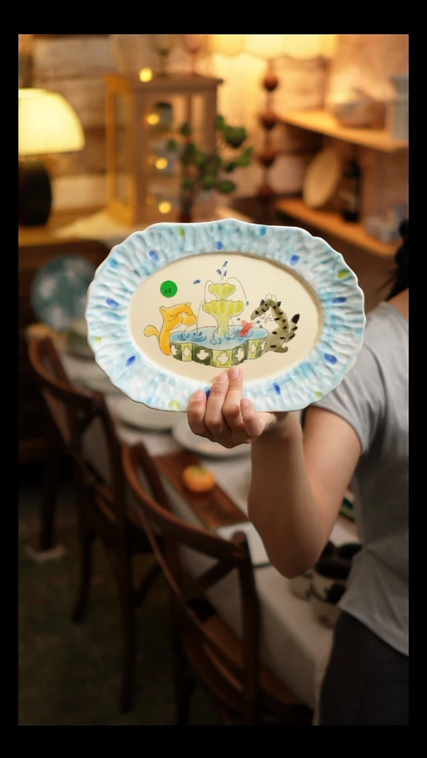 瓷片蔓心工作室盘子