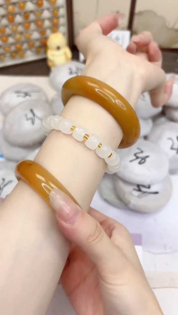 石英质玉手镯未镶嵌170-财气镯-圈口58