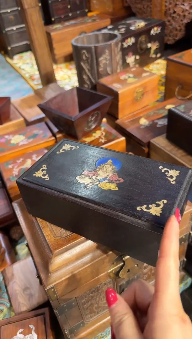 【闪购商品】木木艺紫檀坐财神机关盒198.88888