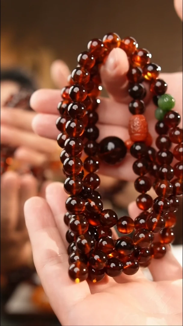 琥珀颈饰未镶嵌10+紫罗兰108