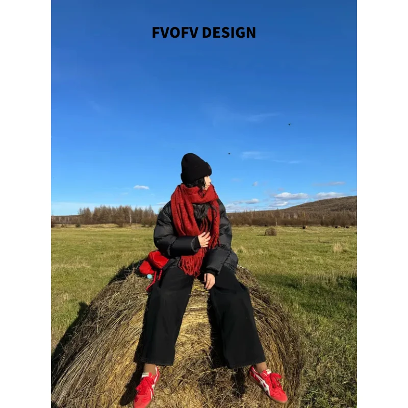 FVOFV（格子围巾）软糯亲肤羊毛羊绒混纺超大披肩围巾LY9988