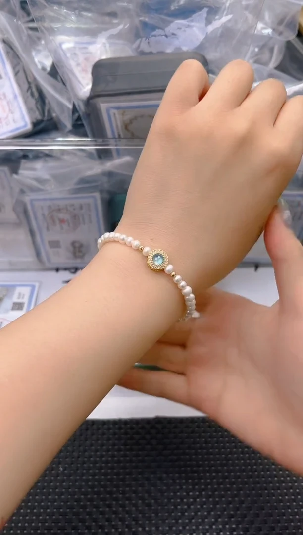 未镶嵌淡水珍珠耳饰sl4043