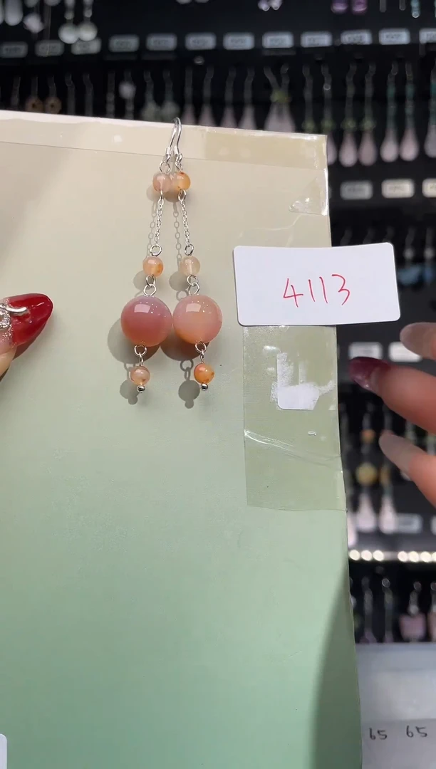 【闪购商品】紫晶耳饰银S925镶嵌喜欢拍