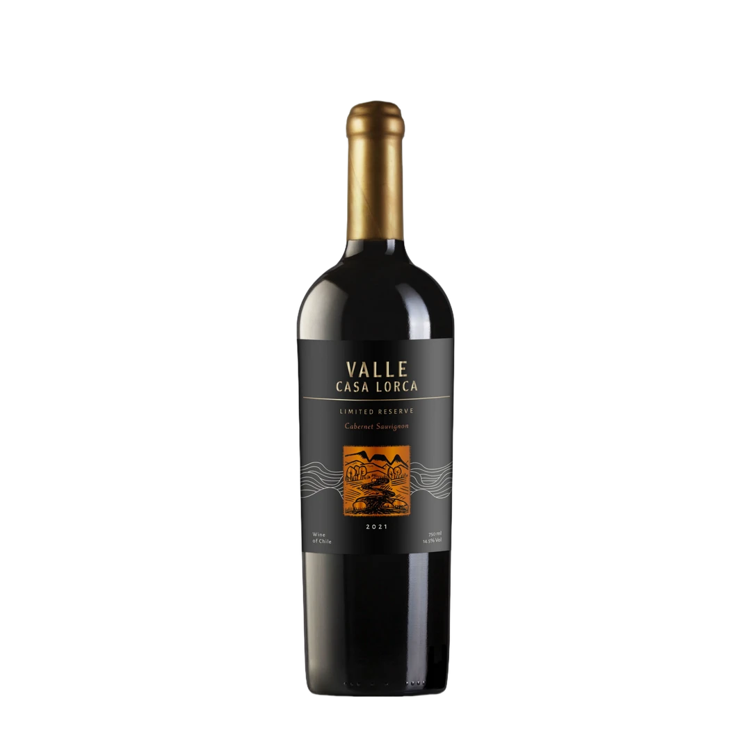 【正品】VALLE CASA LORCA洛卡庄园溪之谷限量珍藏赤霞珠干红葡萄酒