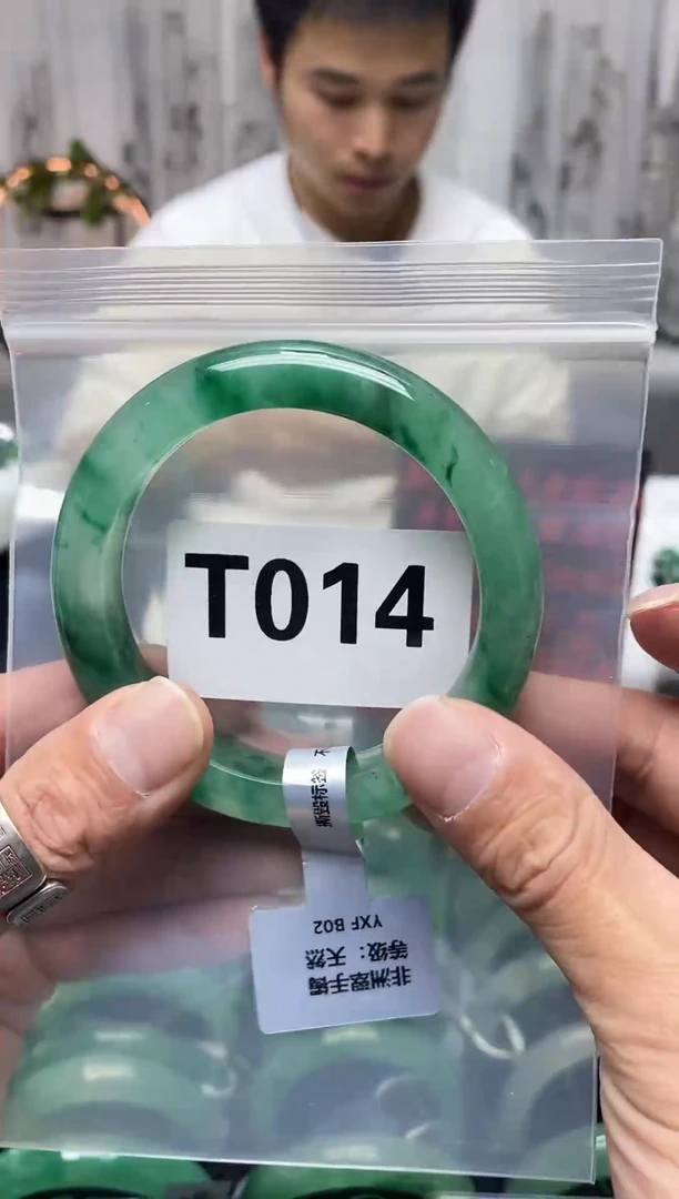 未镶嵌手镯石英质玉（非洲翠）58圈口T014