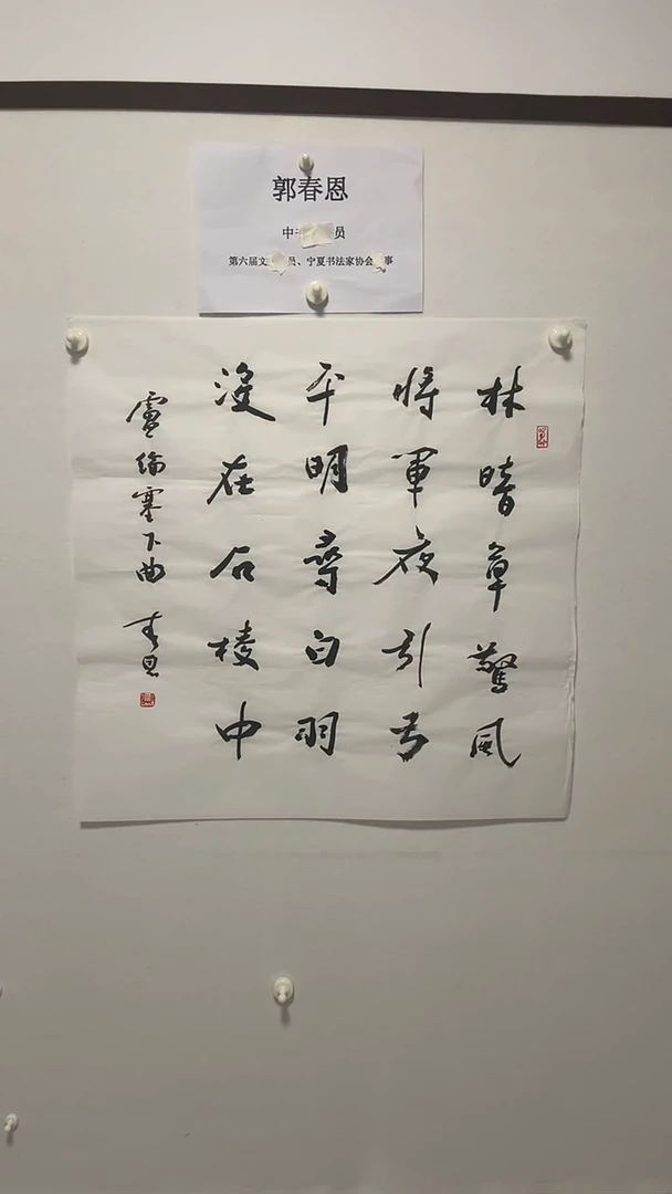 书法书法郭春恩老师