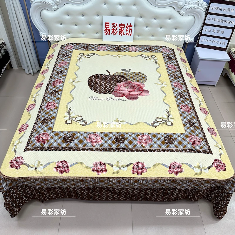 平安果2.3米×2.4米加大加厚双人床单通用大床炕单欧式家用被单