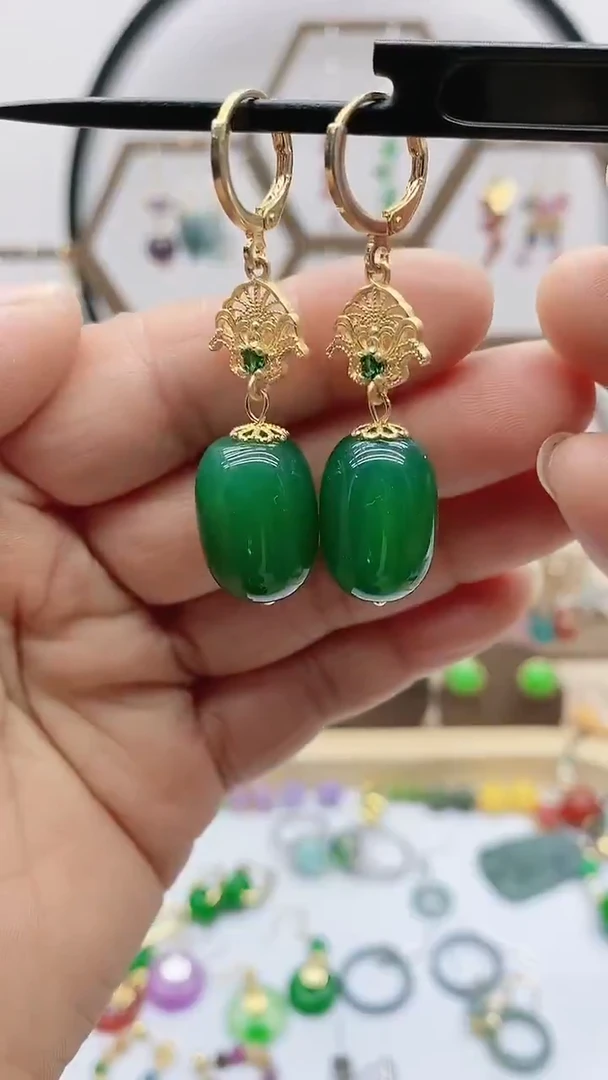 未镶嵌耳饰玛瑙/玉髓91