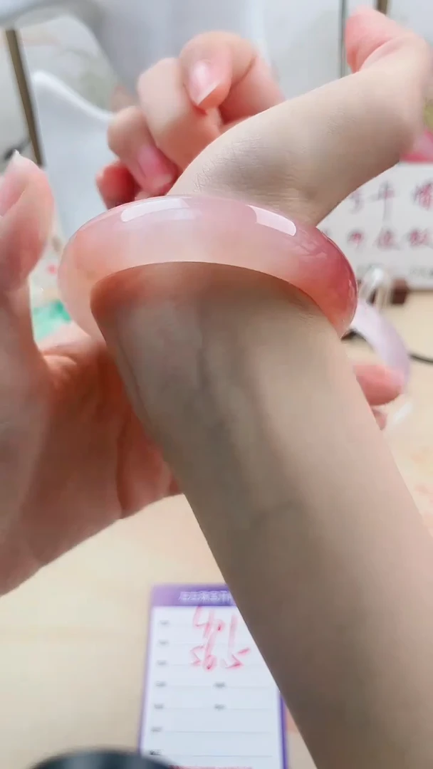 石英质玉手镯未镶嵌L101微色差56.5mm