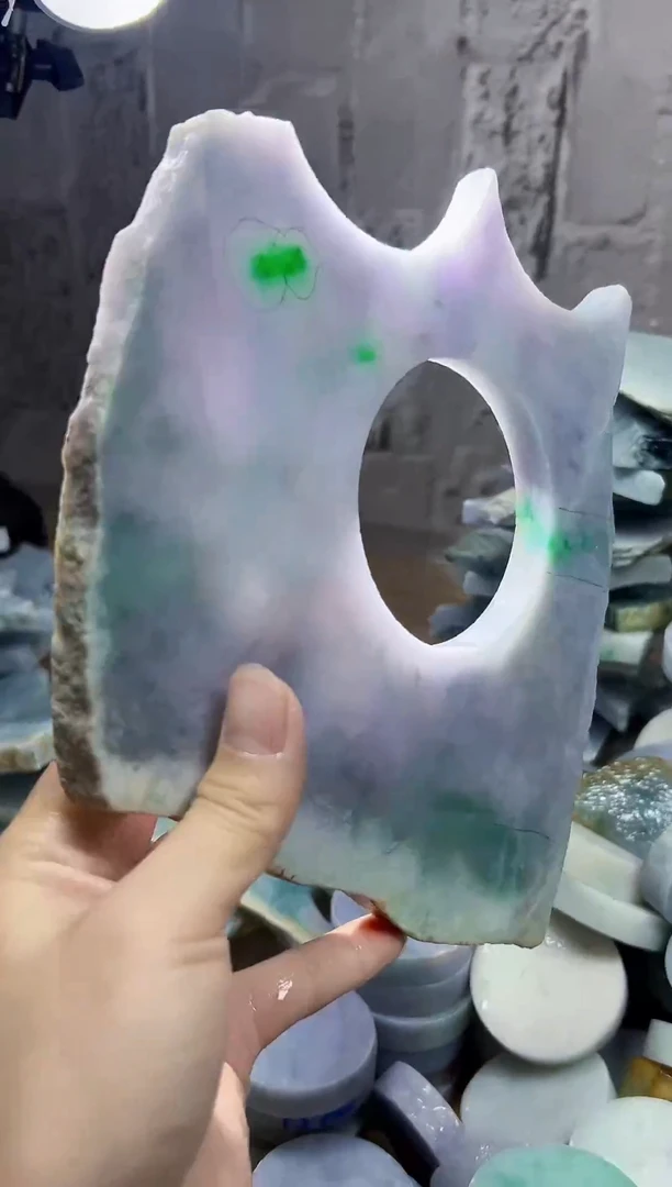 裸石翡翠天然翡翠A货余 南 507