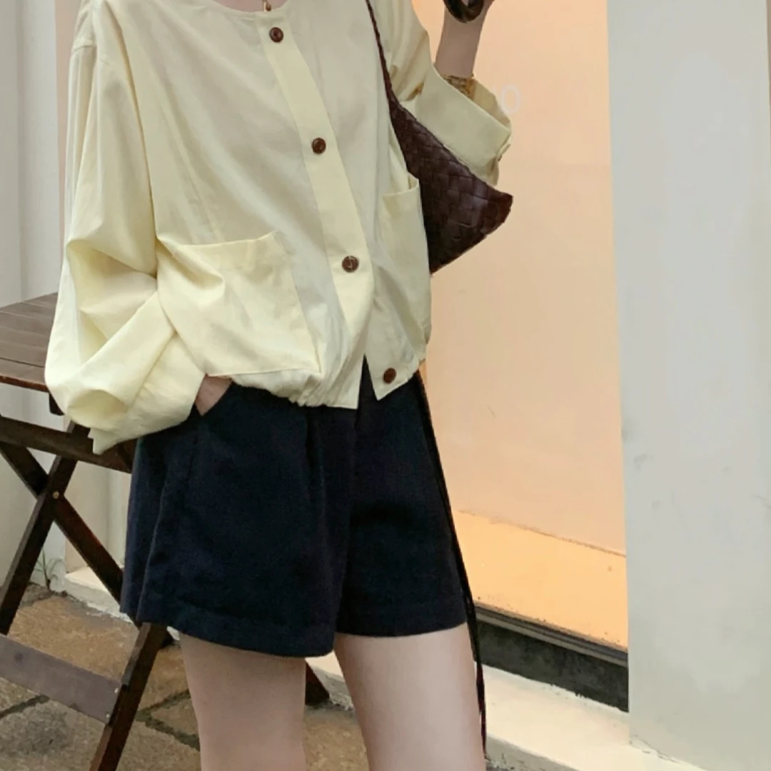 【芝士Cheese】 安妮画廊 显瘦休闲百搭设计师女款短裤