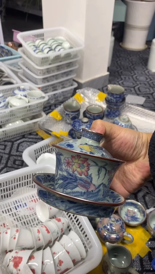 摆件陶景德陶瓷茶具容量约150