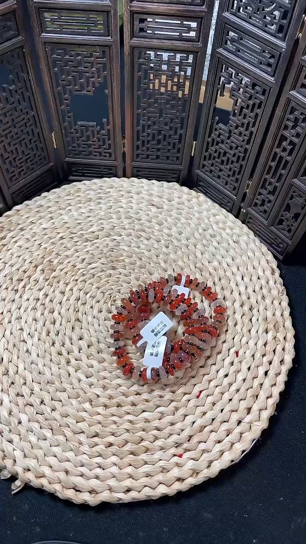 未镶嵌手串南红玛瑙多宝算盘珠手串10mm多样性发货发其一