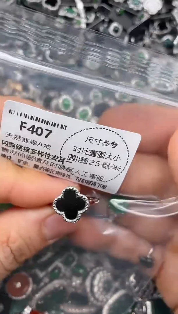 颈饰未镶嵌翡翠F407戒指