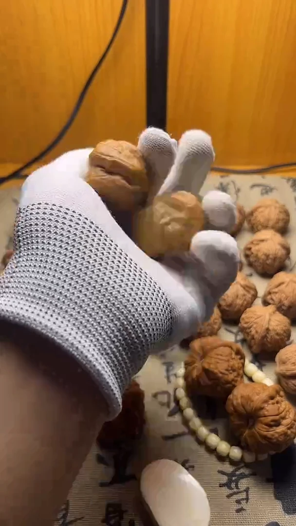 把件文玩核桃茳*鹤磨盘