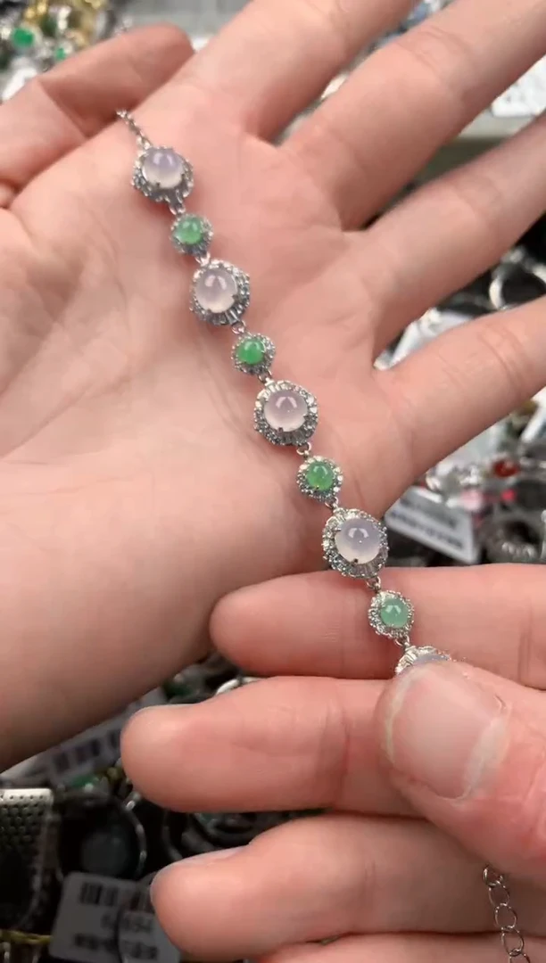 银S925镶嵌戒指翡翠6                        1