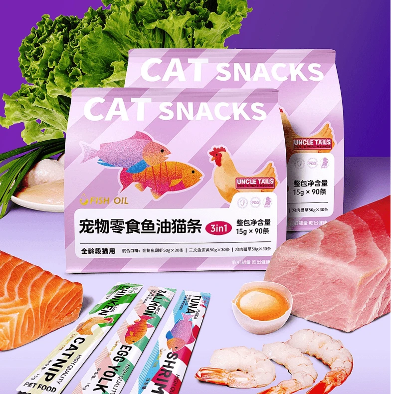 尾巴叔叔大包猫条90条一包