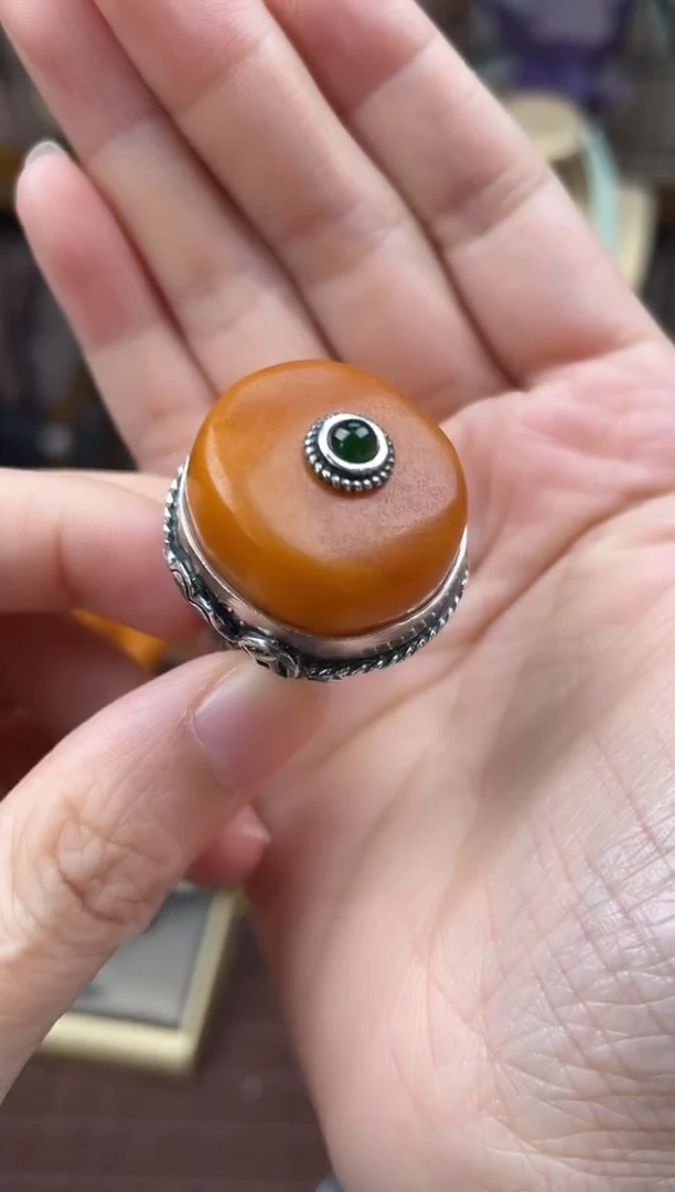 未镶嵌琥珀裸石首饰 假1赔4 （多样性发货1件