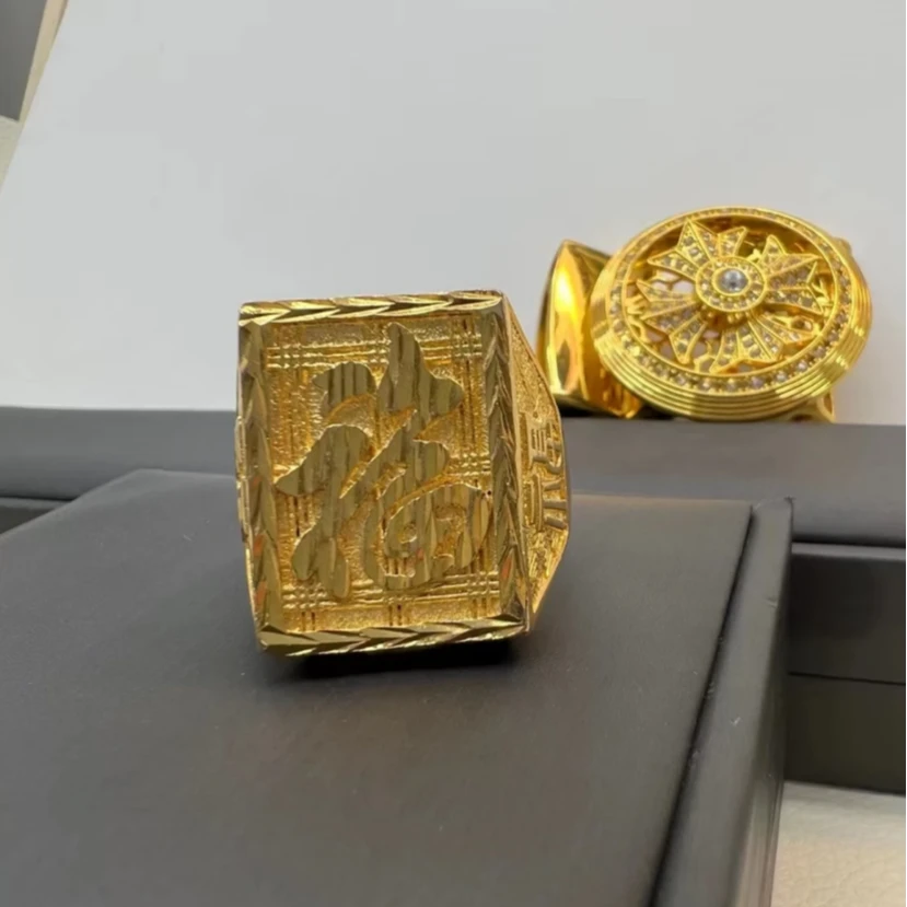 福字戒指20克中国风古风高端首饰很精美手纯手工制精工