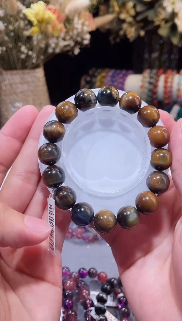 未镶嵌手串硅化玉彼得石单圈13m+